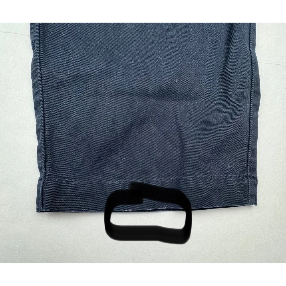 Vintage Polo Ralph Lauren Chinos 33x30 Cotton Navy Blue Pleated Relaxed USA Made